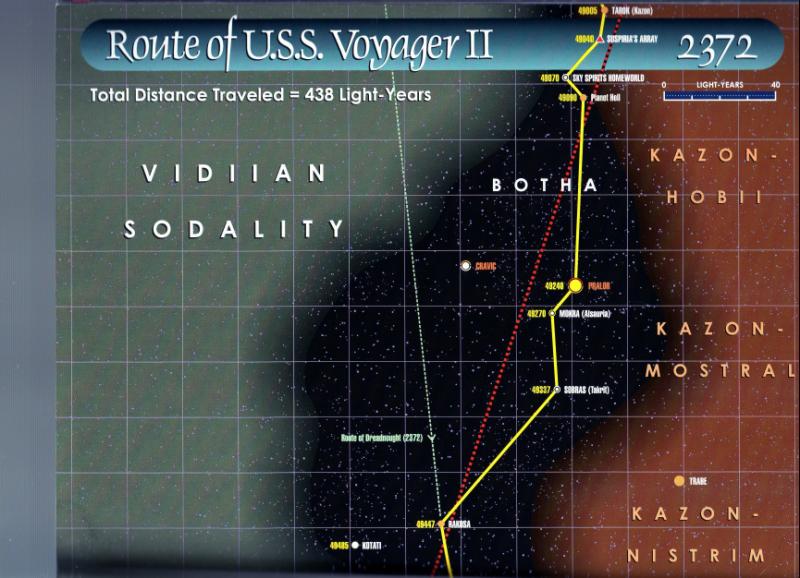 route of uss voyager